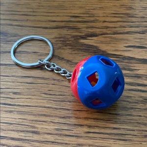 Tupperware Shape-O keychains. I have five total.